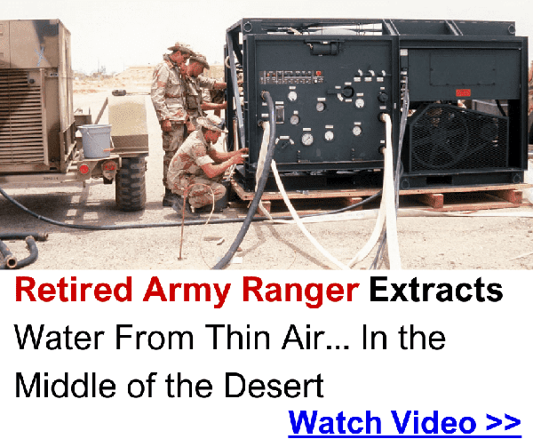 Retired army ranger extracts water from thin air